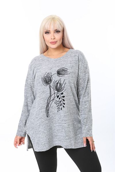tıgersıze Plus Size Women's Soft Sweater Soft Fabric
