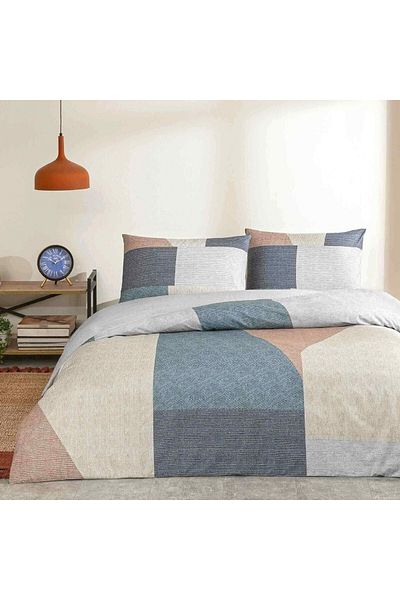 STOREMAX Jvnnshop Cotton Hugh Duvet Cover Set Turquoise Double 646268
