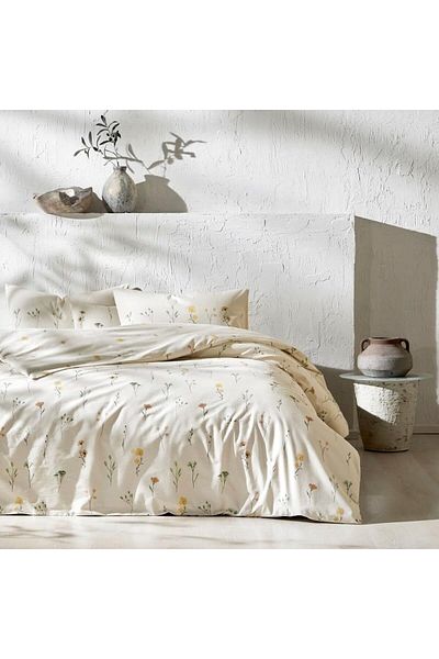 STOREMAX Lvnshop Cream Single Duvet Cover Set - Bendıs Lv 224120