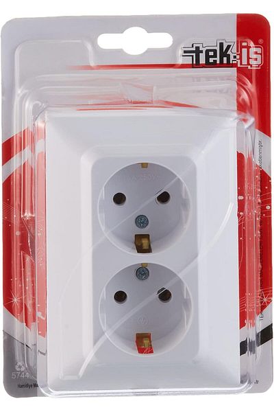STOREMAX Svticaret Socket Grounded Recessed 2, White Mhm 1053513