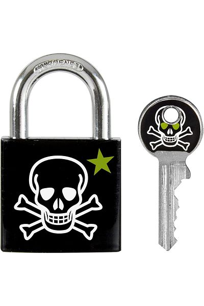 STOREMAX Gkcreative Lock Printed Padlock 30 Mm, Black Strbuyx 1073147