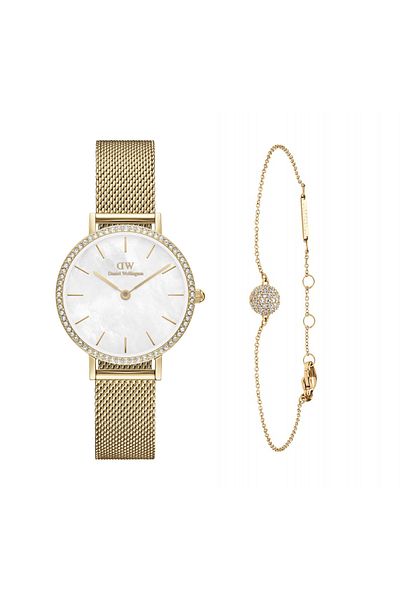 Daniel Wellington Petite Damenuhr und Armband-Geschenkset DW00590021