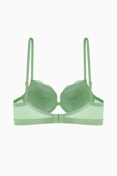 Wonna Сутиен с дантела Andes Metal Accessory - Extra Push Up, с подплънки - 2576 - Зелен