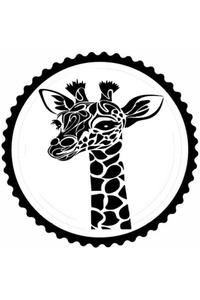 Generic Brand Cute Giraffe Design Sticker 40 X 40 cm