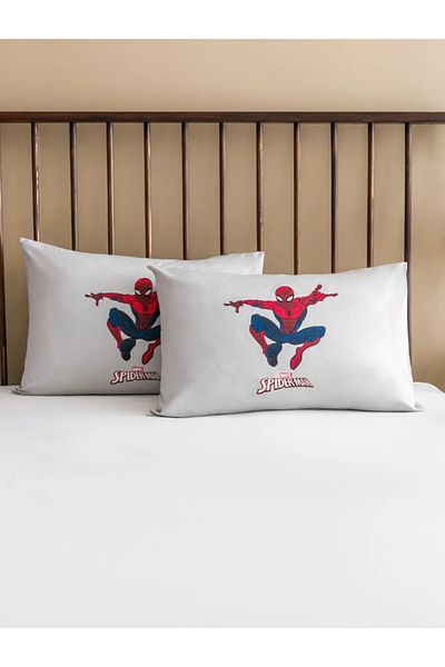 LC Waikiki Gray Spiderman Printed 2-Piece 50X70 cm Pillowcase