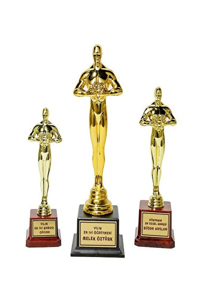 Genel Markalar Kişiye Özel Tasarlanabilen Oscar Ödül Heykeli Büyük Boy 26 Cm