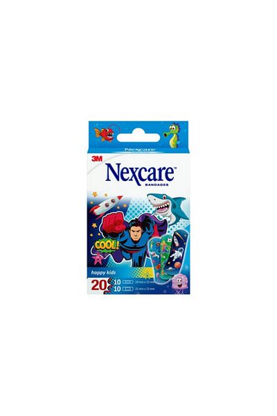 Nexcare ضمادات هابي كيدز كول متنوعة 20 قطعة