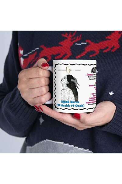 sıradışıhediyem oğlak burcu kupa bardak  burçlar kupa Gcapricorn mug  arkadaş...