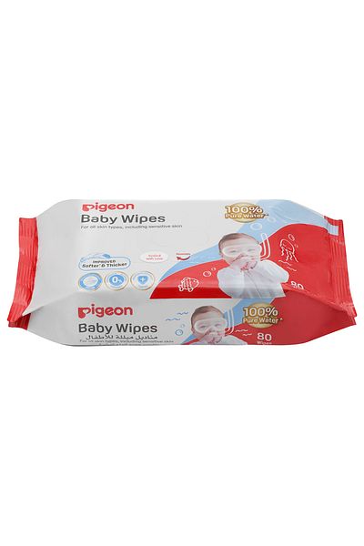 Pigeon Baby Water Wipes Fliptop 80'S