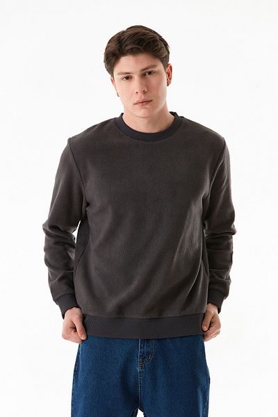 Fulla Moda Λούτρινο φούτερ Basic Crew Neck
