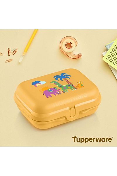 Tupperware Yellow Safari Carrying Container