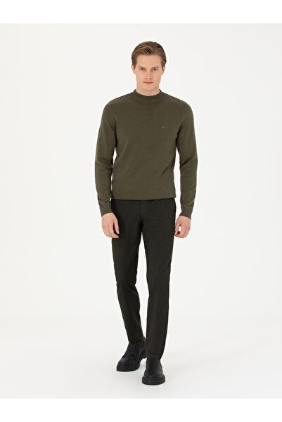 Cacharel Haki Slim Fit Kanvas Pantolon 50277668-VR027