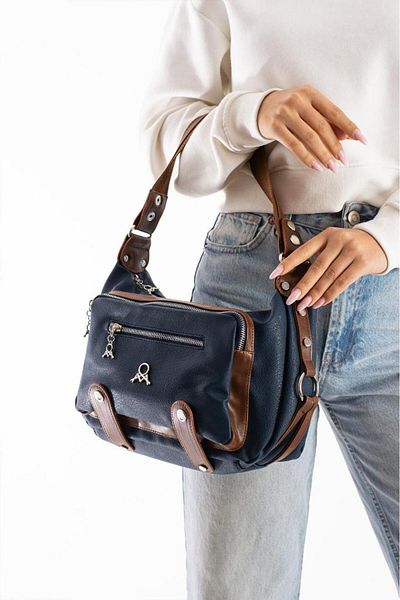 Baginn Geantă de damă, cu curea încrucișată, din piele vegană, de umăr, 32*22 cm, geantă mega din piele artificială