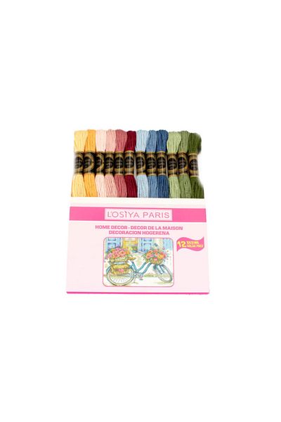 bidoluhobi Συσκευασία με 12 κλωστές Muline Etamine Embroidery
