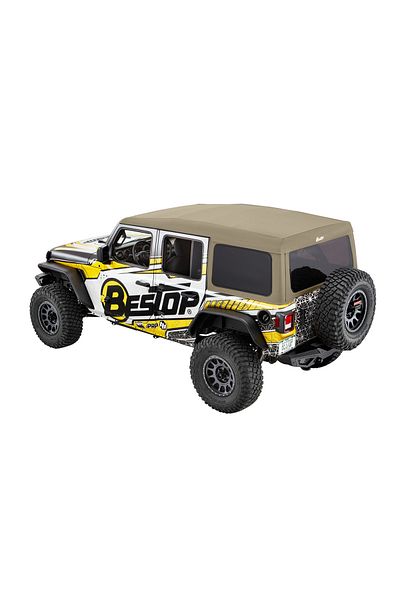 Bestop جيب رانجلر JL 4DR 18-25 Supertop Ultra، سقف ناعم، قماش تويل أسود ممتاز