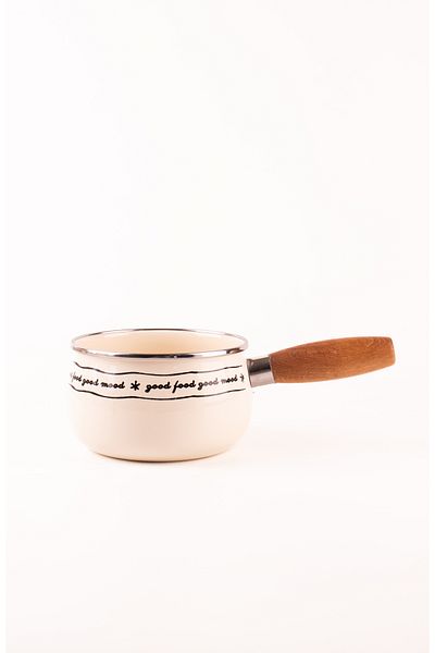 EMAYlab Mood Enameled 1.3 Liter Sauce/Egg Pan - 16 cm All Stoves Including Induction