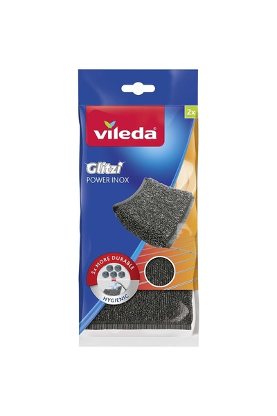 Vileda Power Inox Steel Dish Sponge (Set of 8) (4Pk*2)