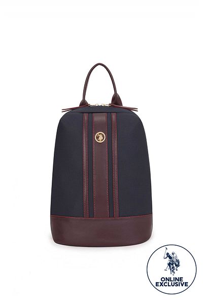 U.S. Polo Assn. Rucsac pentru femei model bleumarin cu panglică Us8005 - exclusiv online