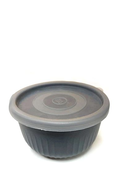 VİP AHMET Vip Ahmet 4-Piece 500ml Grey Vacuum Storage Set