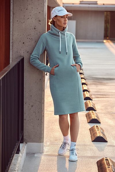 Made of Emotion Dress with a high collar
