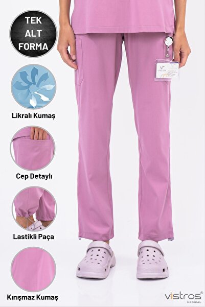 Vistros Medikal Likralı Takım Yüksek Kaliteli Scrubs Hemşire Doktor Üniforma ...