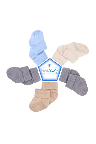 Novibaby 5-Piece Bamboo Newborn Baby Socks I Baby Boy I Girl Boy Baby Socks