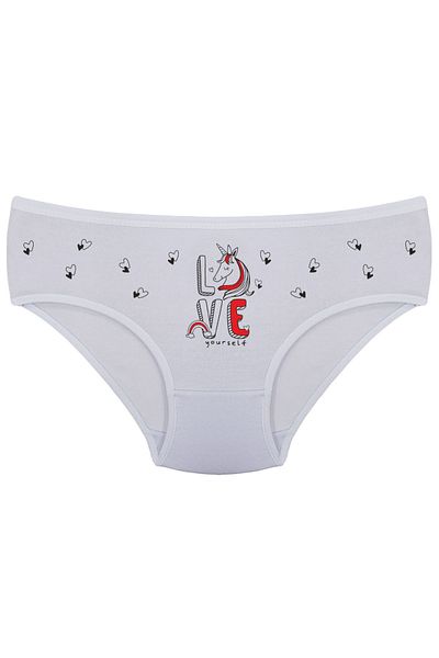 Onurel Κοριτσίστικα εσώρουχα 5 συσκευασιών Mixed Love Unicorn Printed Lycra