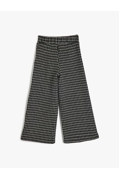 Koton Cotton Blended Wide Leg Trousers