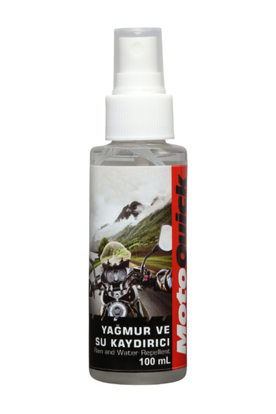 MotoQuick Motosiklet Nano Yağmur ve Su Kaydırıcı, Kask Vizörü Su İtici 100 ml