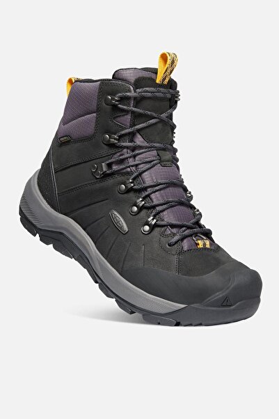 Keen Revel 4 Mid Polar M-black/magnet - Su Geçirmez Erkek Kar Botu - Siyah