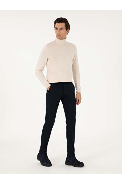 Cacharel Lacivert Slim Fit Kanvas Pantolon 50292330-VR033