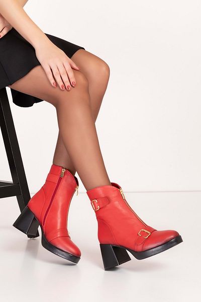 Gondol Cizme de damă elegante cu toc înalt - piele naturală anl.2908