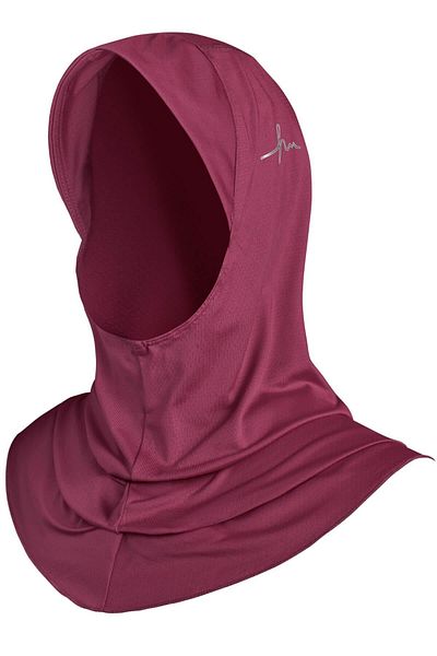 Haşema Purple Color Active Hijab Sports Training Cap - Act-27