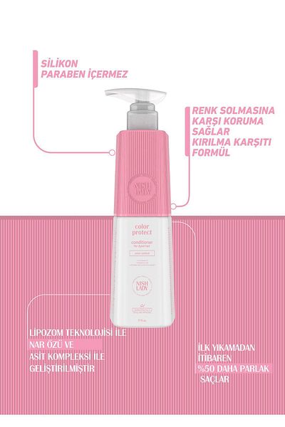 NISHLADY Color Protect Sulfate-Free Conditioner Special for Dyed Hair - Color Protective and Revitalizing Care