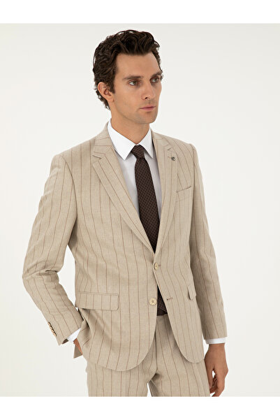 Cacharel Bej Slim Fit Takım Elbise 50291127-VR011
