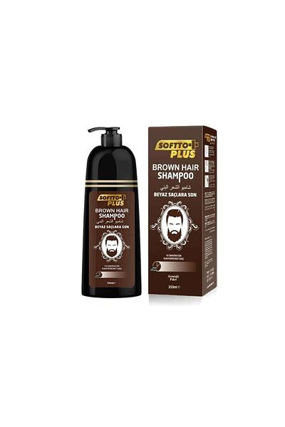 Softto Plus Σαμπουάν καφέ σκούρο καστανιάς (Χωρίς πιο λευκά μαλλιά 10 λεπτά) 350 ML KeyProduct414