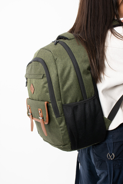 By Hakan GK64 УНІСЕКС ШКІЛЬНИЙ РЮКЗАК - ЩОДЕННИЙ ЗЕЛЕНИЙ ДЛЯ ПОДОРОЖЕЙ, ВІДПОЧИНКУ, СПОРТУ, ПРОГУЛЯНОК, МАНДРІВОК, ТАБОРІВ