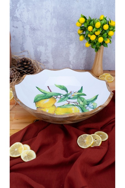 Bambum Deep Bowl Kangaroo Lemon