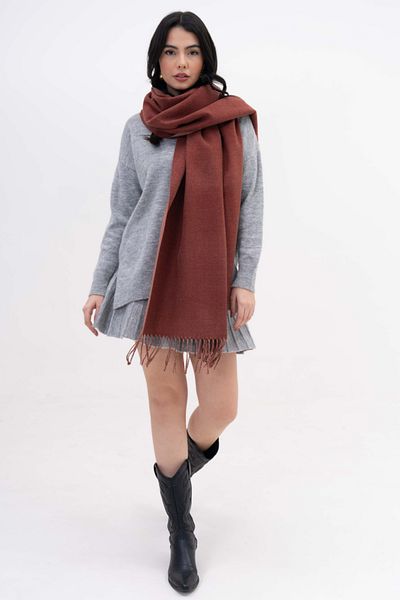 FENZA SCARF ALESSI șal de iarnă cu amestec dublu lână-acril