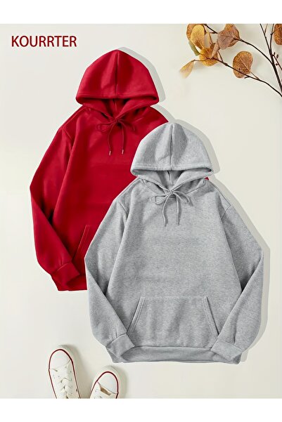 Lider Leather Απλό Βασικό Φούτερ με Κουκούλα - Κομψό και Άνετο Σχέδιο