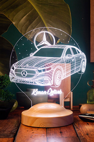 SEVGİLAMBASI Mercedes Tasarımlı, Mercedes Benz Figürlü Led Masa Lambası, Merc...