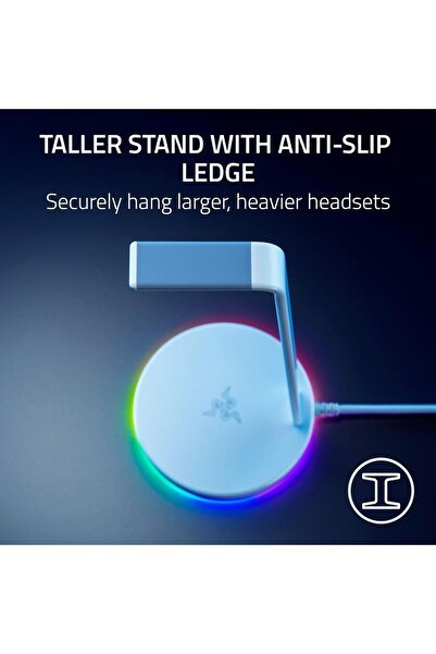 RAZER Base Station V2 Chroma Headset Stand Holder/Chroma RGB Lighting/USB Port - Black