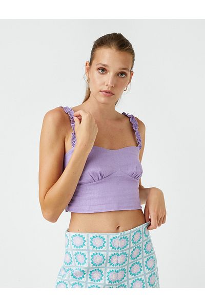 Koton Bustier aus Leinenmischung