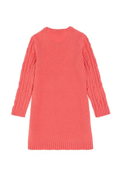 U.S. Polo Assn. Pomegranate Flower Patterned Girl's Knitwear Dress - 50293093 -Vr239