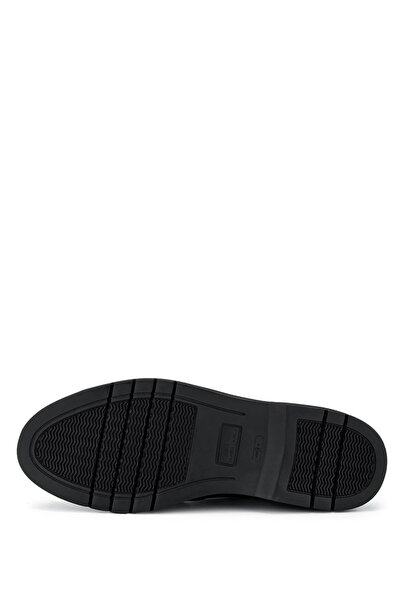 Tamer Tanca Erkek Hakiki Deri Siyah Casual Ayakkabı