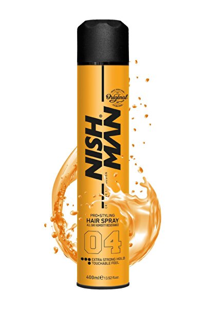 NISHMAN 04 Ekstra Tutuş Saç Şekillendirici Sprey - 400 ml