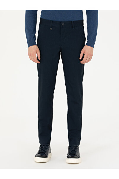 Cacharel Lacivert Slim Fit Kanvas Pantolon 50277668-VR033