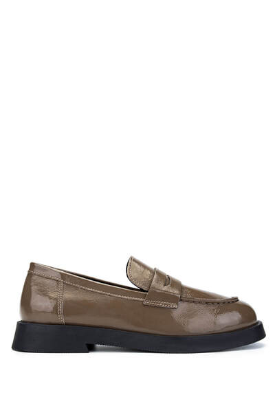 Tamer Tanca Γυναικεία Παπούτσια Loafer από γνήσιο δέρμα Mink Patent Leather