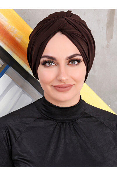 Differenza بونيه مغلف باللون البني الرملي