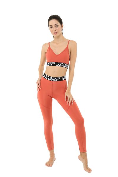Scorp Elite Pro Fitness - Спортни клинове в цвят тухла